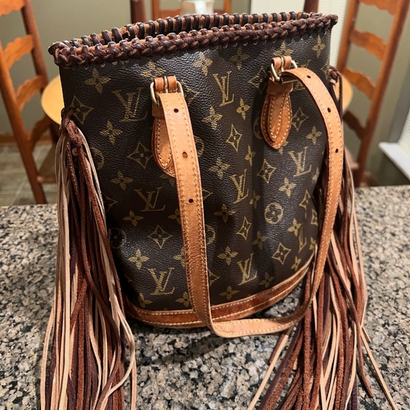 Upcycled Louis Vuitton Purse by Vintage Boho Bags - Picture 1 of 4